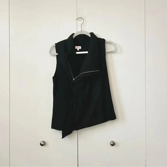 PIXLEY Malynn Asymmetrical Soft Motto Vest Woman’s Size S - Picture 2 of 11